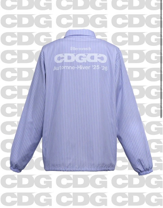 COMME des GARCONS CDG x G-DRAGON Übermensch CLASSIC STRIPE COACH JACKET