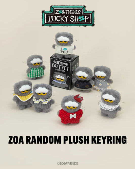 現貨ZO&FRIENDS ZOA 盲盒毛公仔鎖匙扣 Random Plush Keyring