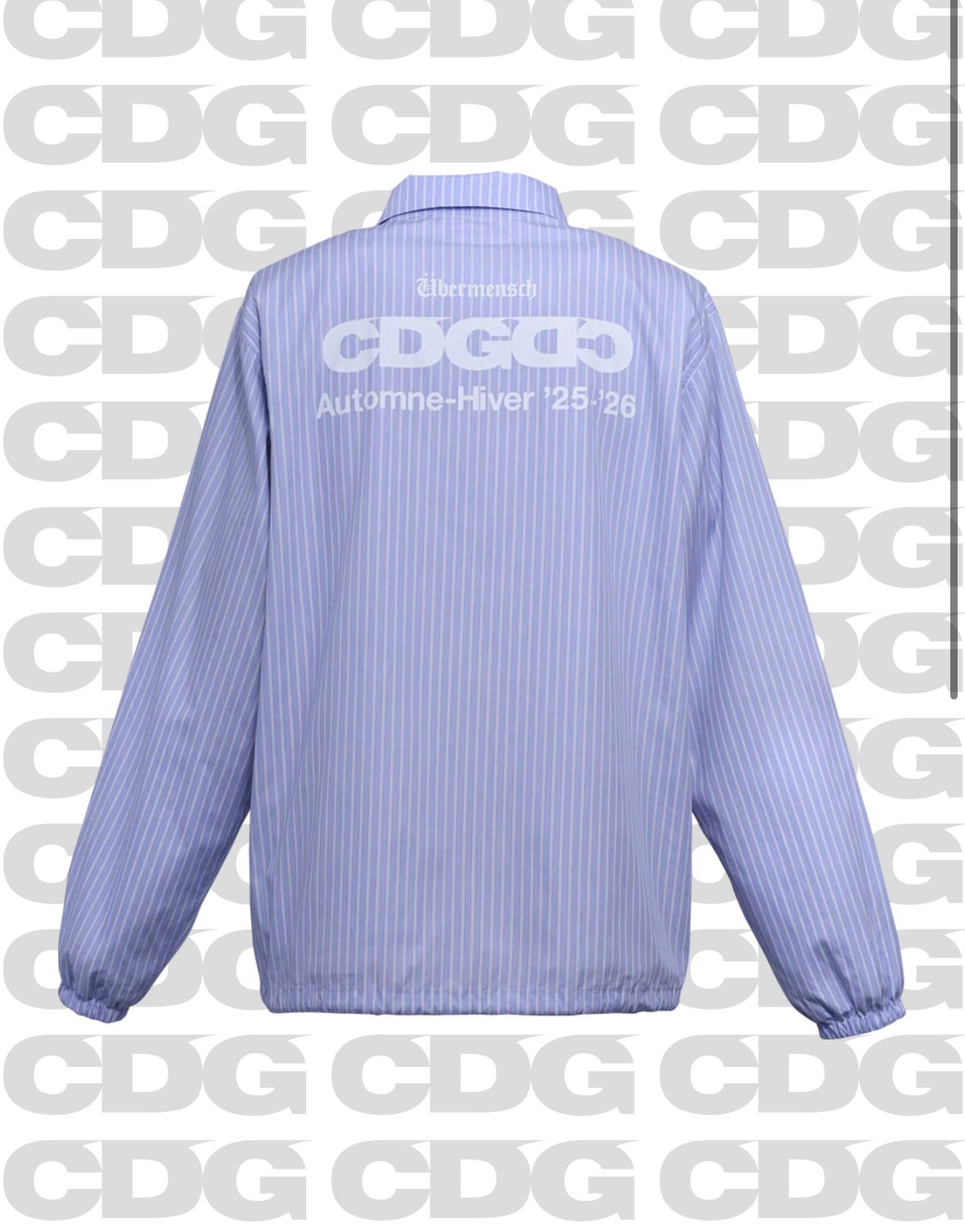 COMME des GARCONS CDG x G-DRAGON Übermensch CLASSIC STRIPE COACH JACKET