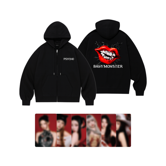 BABYMONSTER [PSYCHO] ZIP-UP HOODIE